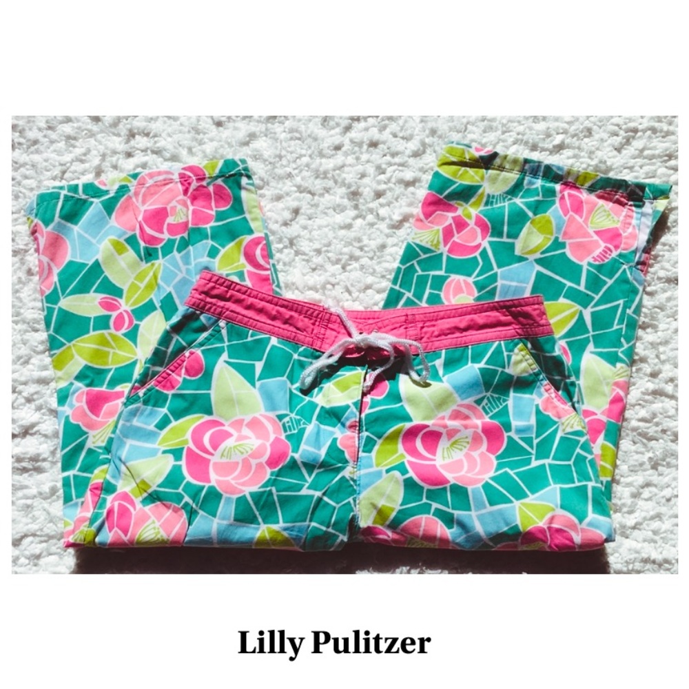 Vintage Rare Lilly Pulitzer Girls 14 Board Shorts